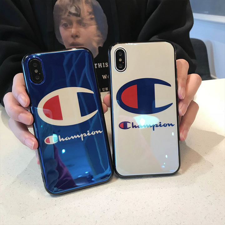 チャンピオン iPhonexケース 鏡面デザイン