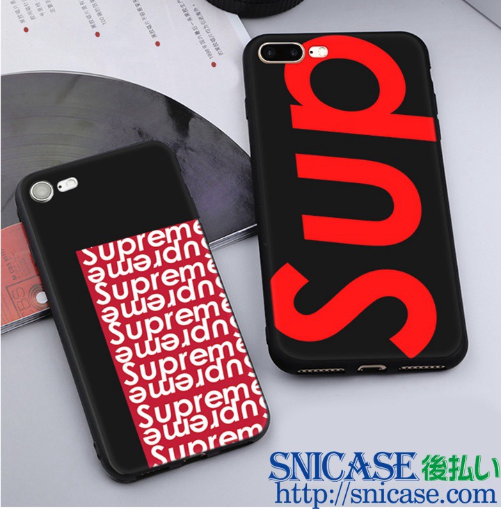 supreme iphone8ケース レッド