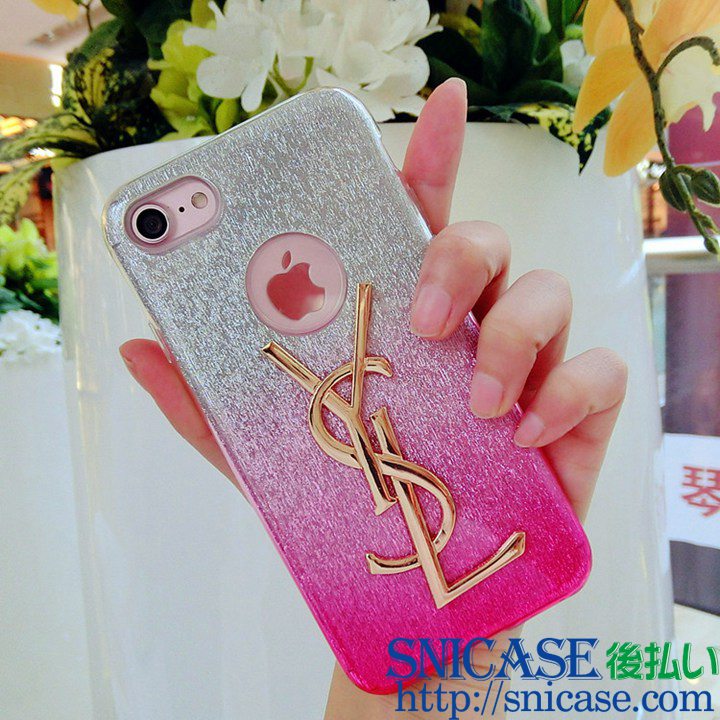 サンローラン iphone7ケース ピンク