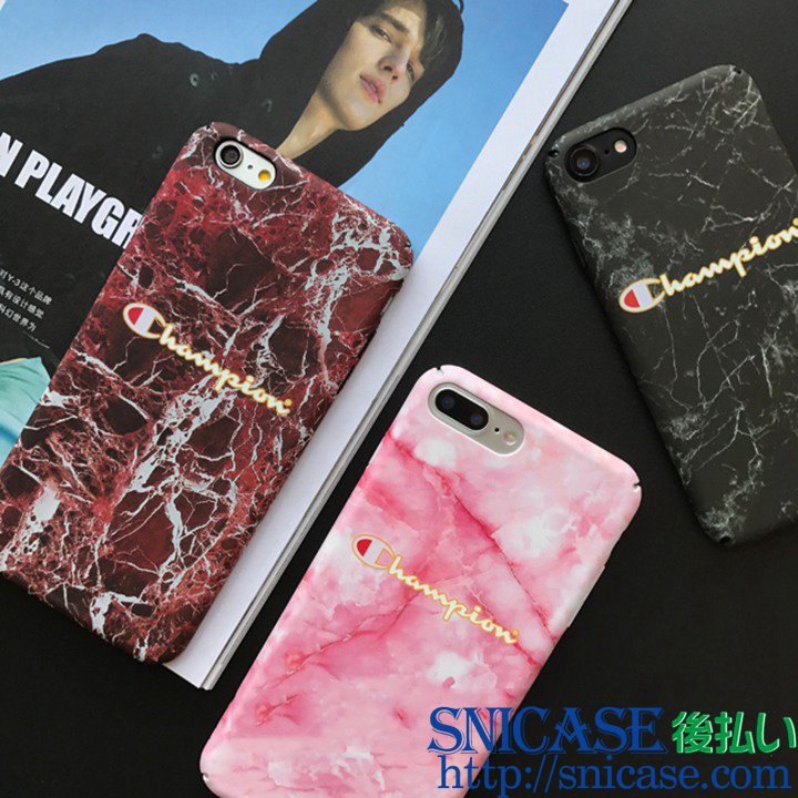 Champion iphone8ケース 大理石柄