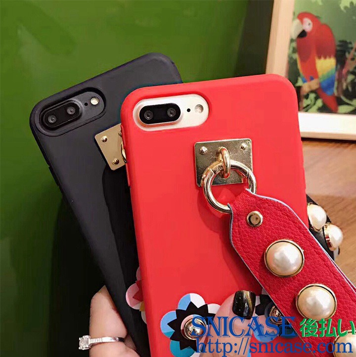 FENDI iphone7 パール付きケース