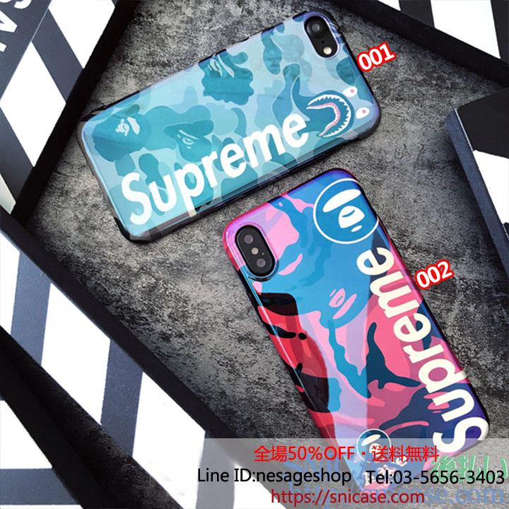 シュプリーム ブランド iPhone8 ケース カモ