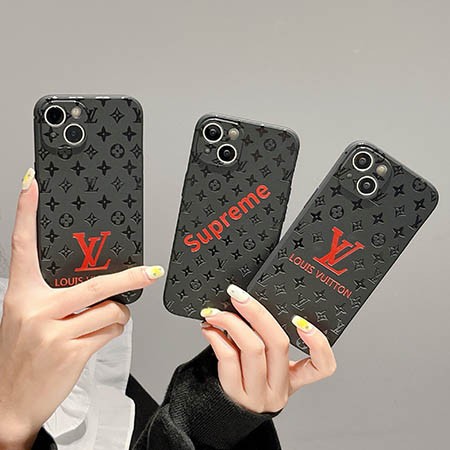 LV&Supremeブランドコラボiphone 15プラス携帯ケース