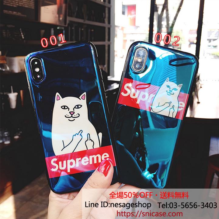 Supreme iphone7plusケース 鏡面