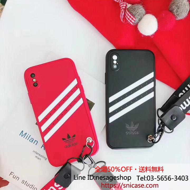 adidas iphoneXケース カップル