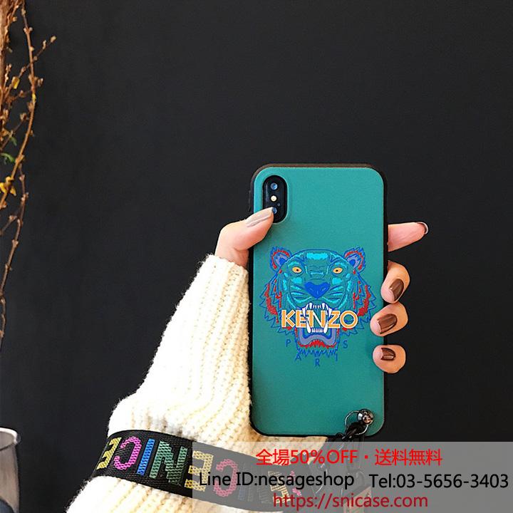 iphone8ケース kenzo ネックストラップ付き