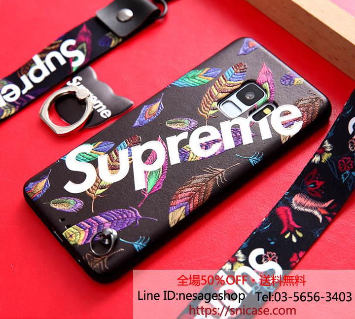 Supreme ギャラクシー s9plusカバー オシャレ