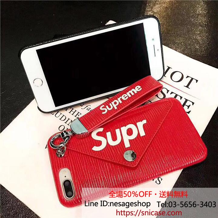 iphone8plus カード入れケース supreme