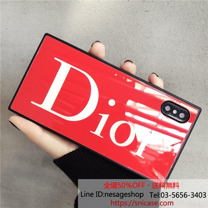 Dior ガラス背面ケース iphone8plus
