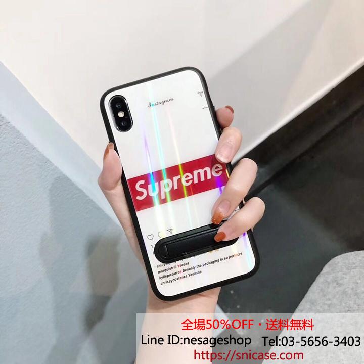 supreme カップル用 iphone8PLUSカバー