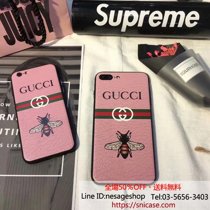 gucci iphone8/8 plusカバー ピンク