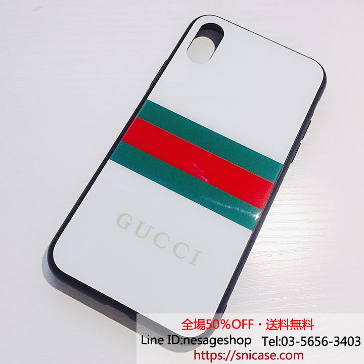 背面ガラスiphonexr/x ケース gucci