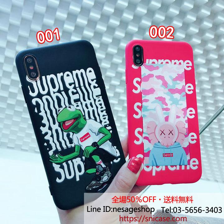 supreme カエル iphone8/8plusカバー