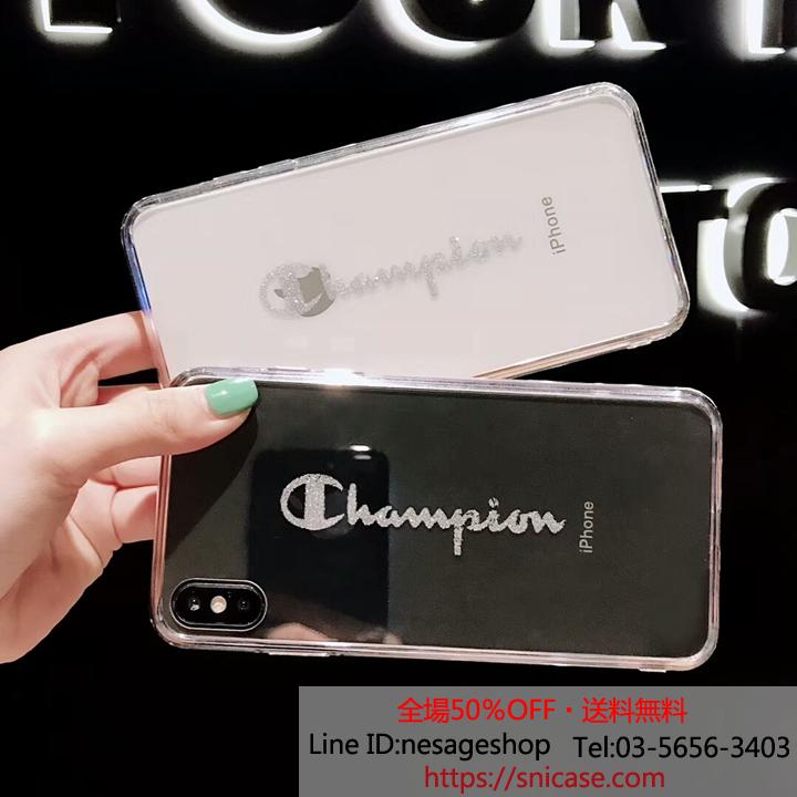 透明デザイン iPhoneXR/XSカバー Champion