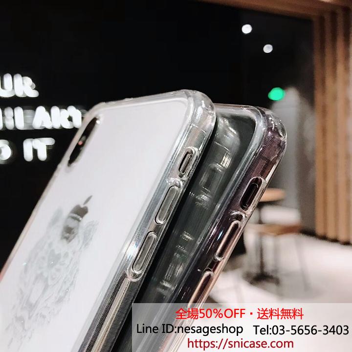 ケンゾー iPhoneXsMax 透明デザイン