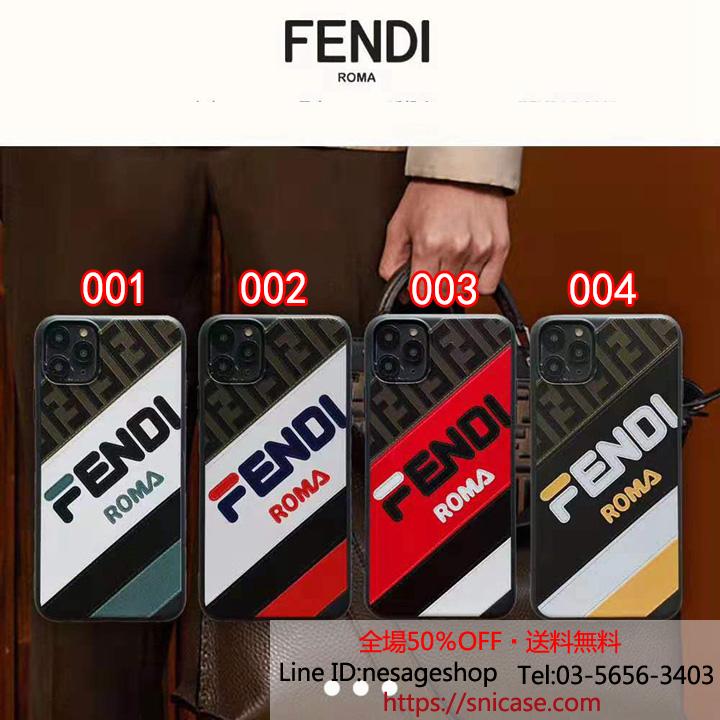 Fendi アイフォン11 ケース 英字いれ